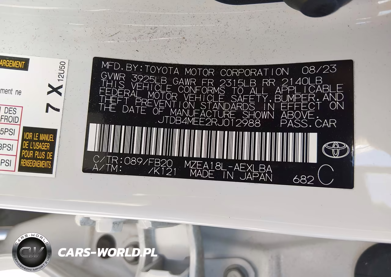 2024 Toyota Corolla Le VIN:JTDB4MEE2RJ012988 - 9