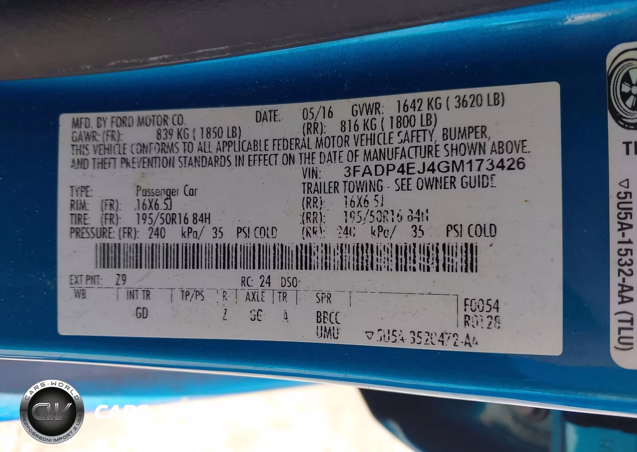 2016 Ford Fiesta Se VIN:3FADP4EJ4GM173426 - 9