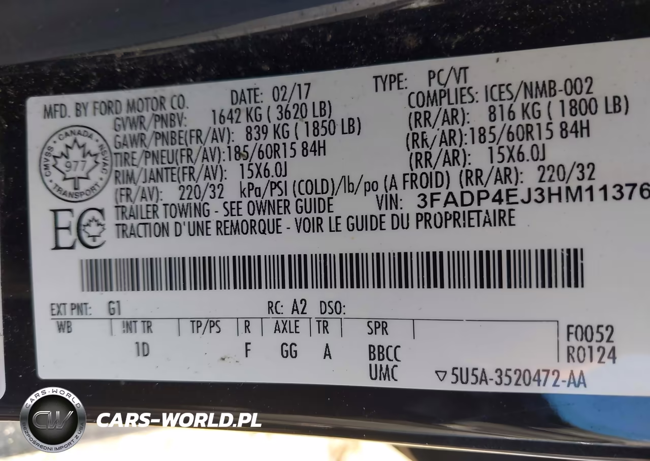 2017 Ford Fiesta Se VIN:3FADP4EJ3HM113767 - 9