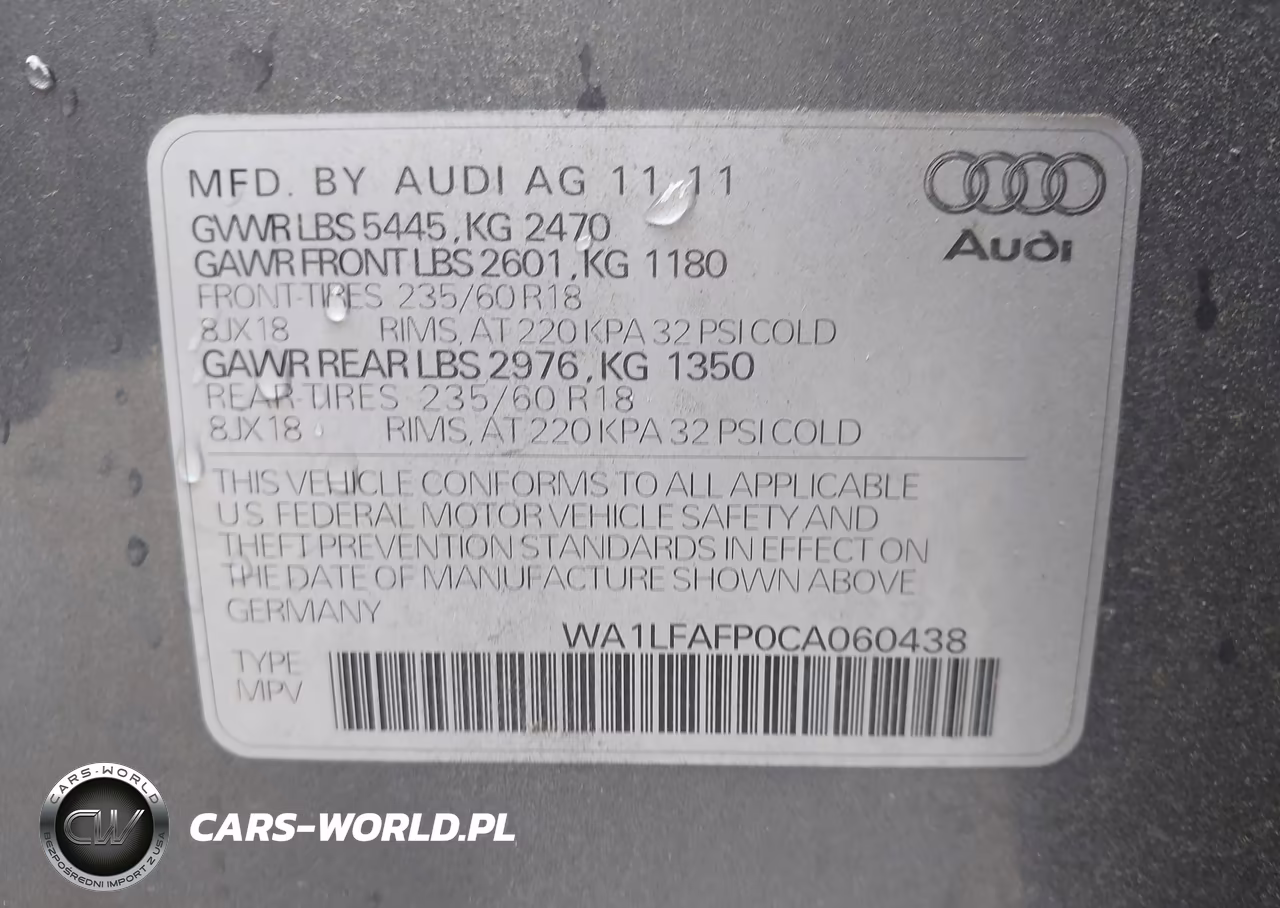 2012 Audi Q5 2.0T Premium VIN:WA1LFAFP0CA060438 - 9