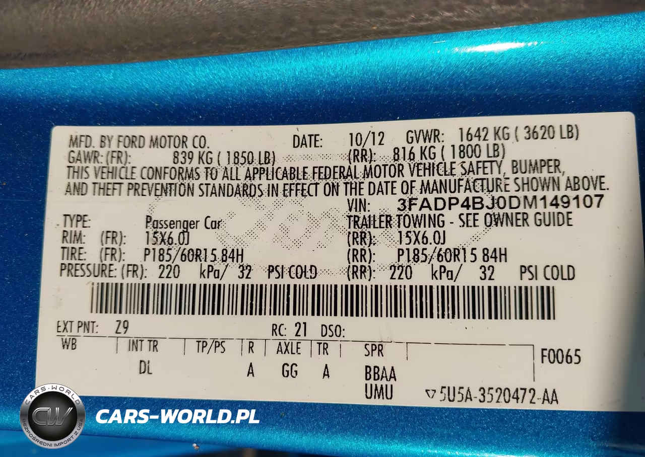 2013 Ford Fiesta Se VIN:3FADP4BJ0DM149107 - 9