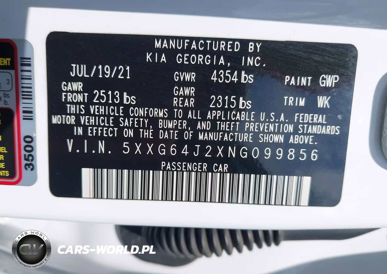 2022 Kia K5 Gt-Line VIN:5XXG64J2XNG099856 - 9