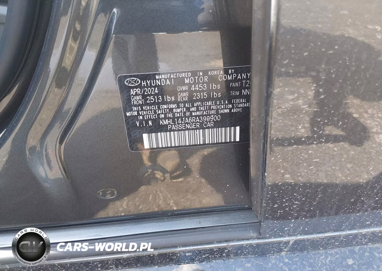 2024 Hyundai Sonata Sel VIN:KMHL14JA6RA399900 - 9