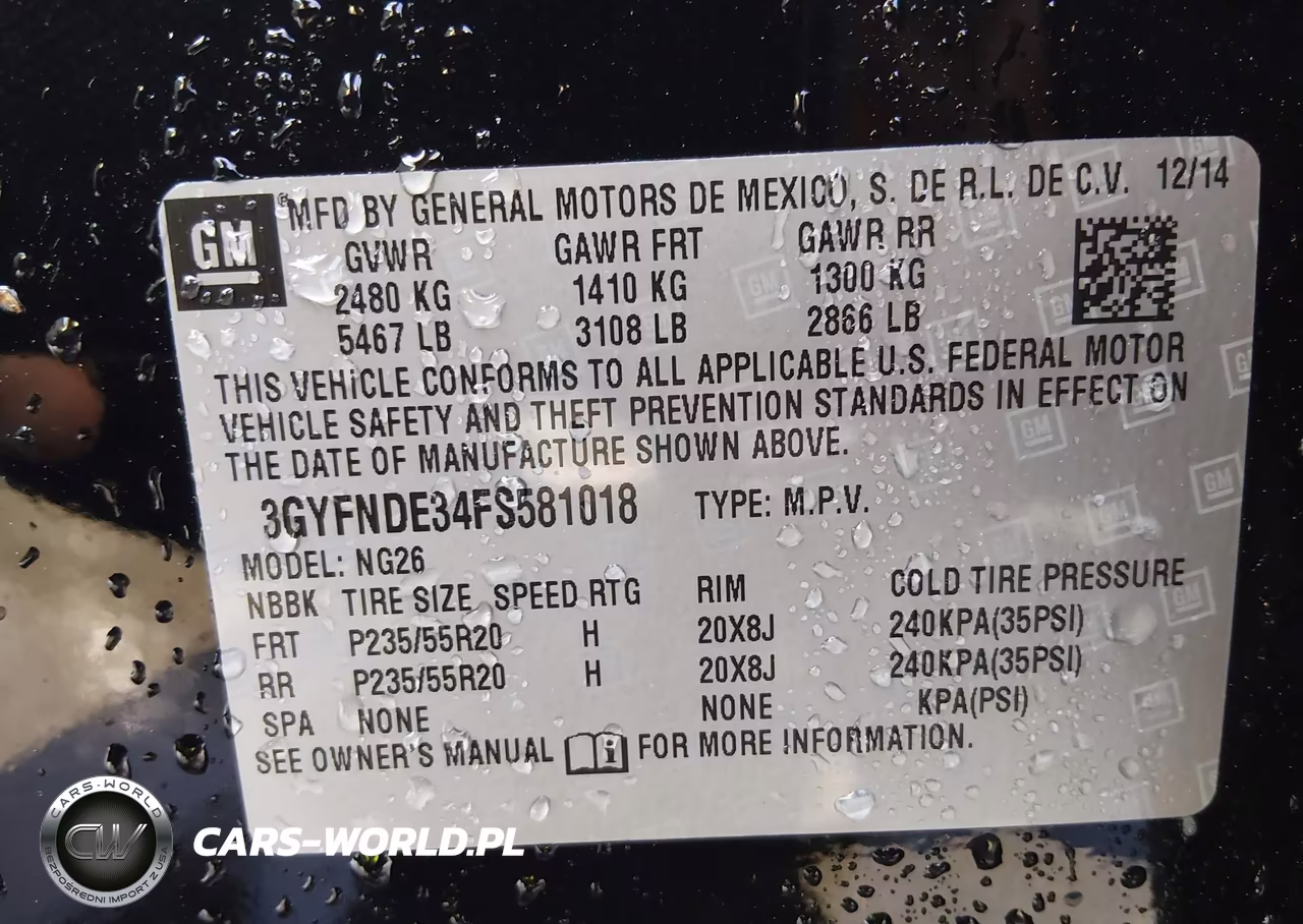 2015 Cadillac Srx Premium Collection VIN:3GYFNDE34FS581018 - 9