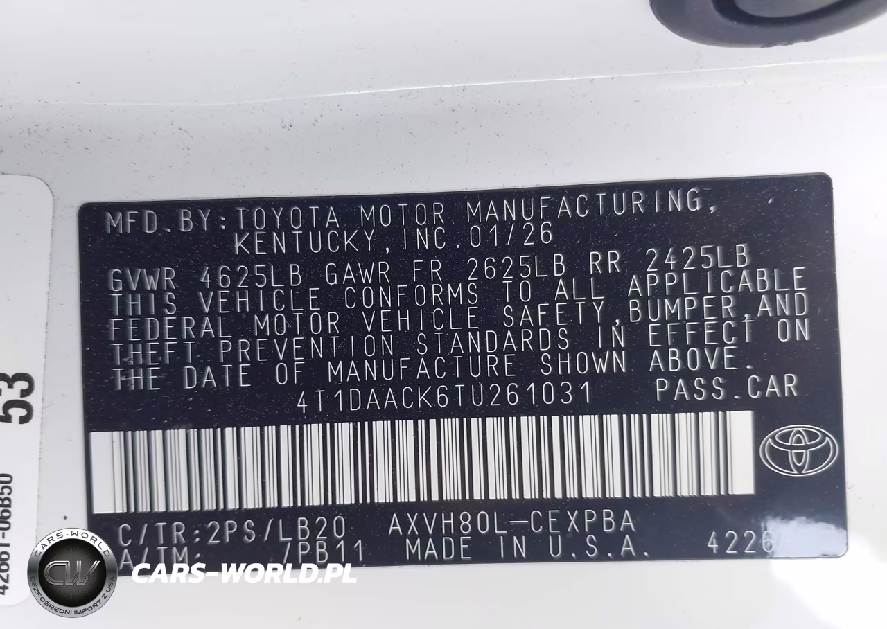 2026 Toyota Camry Xse VIN:4T1DAACK6TU261031 - 9
