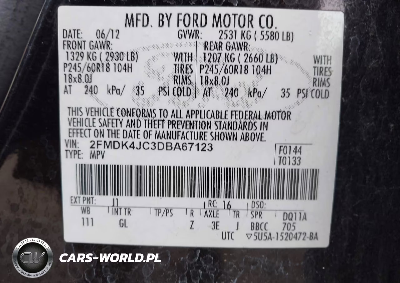 2013 Ford Edge Sel VIN:2FMDK4JC3DBA67123 - 9