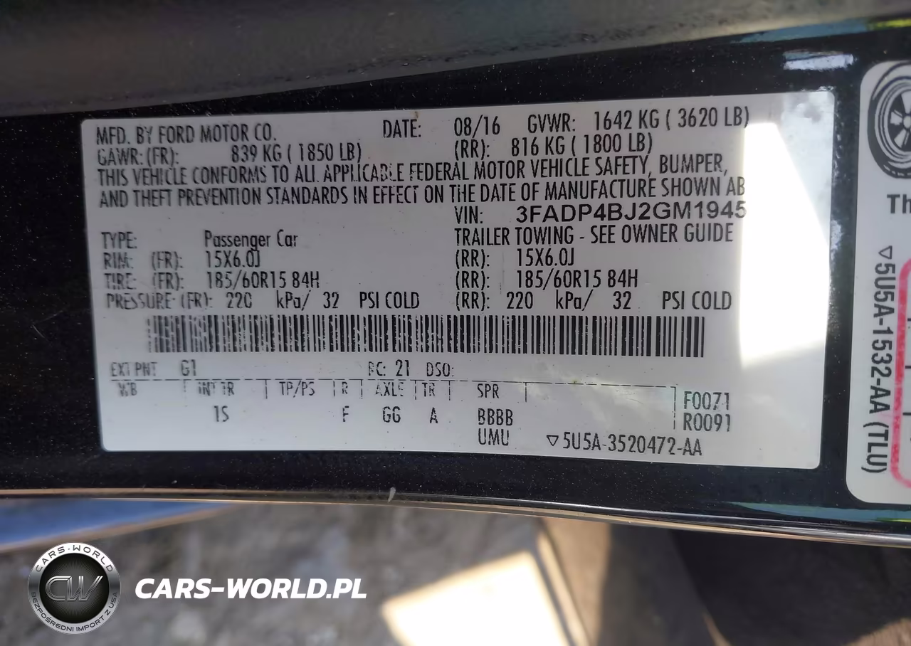 2016 Ford Fiesta Se VIN:3FADP4BJ2GM194506 - 9