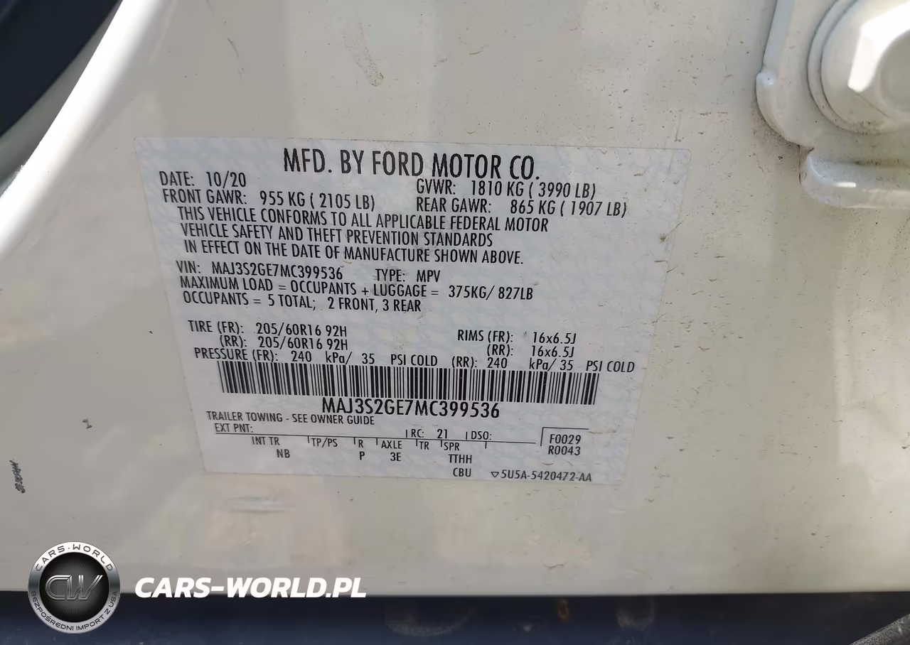 2021 Ford Ecosport Se VIN:MAJ3S2GE7MC399536 - 9