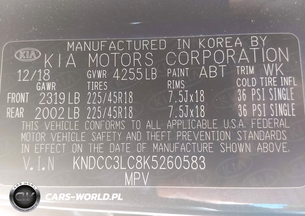 2019 Kia Niro S Touring VIN:KNDCC3LC8K5260583 - 9