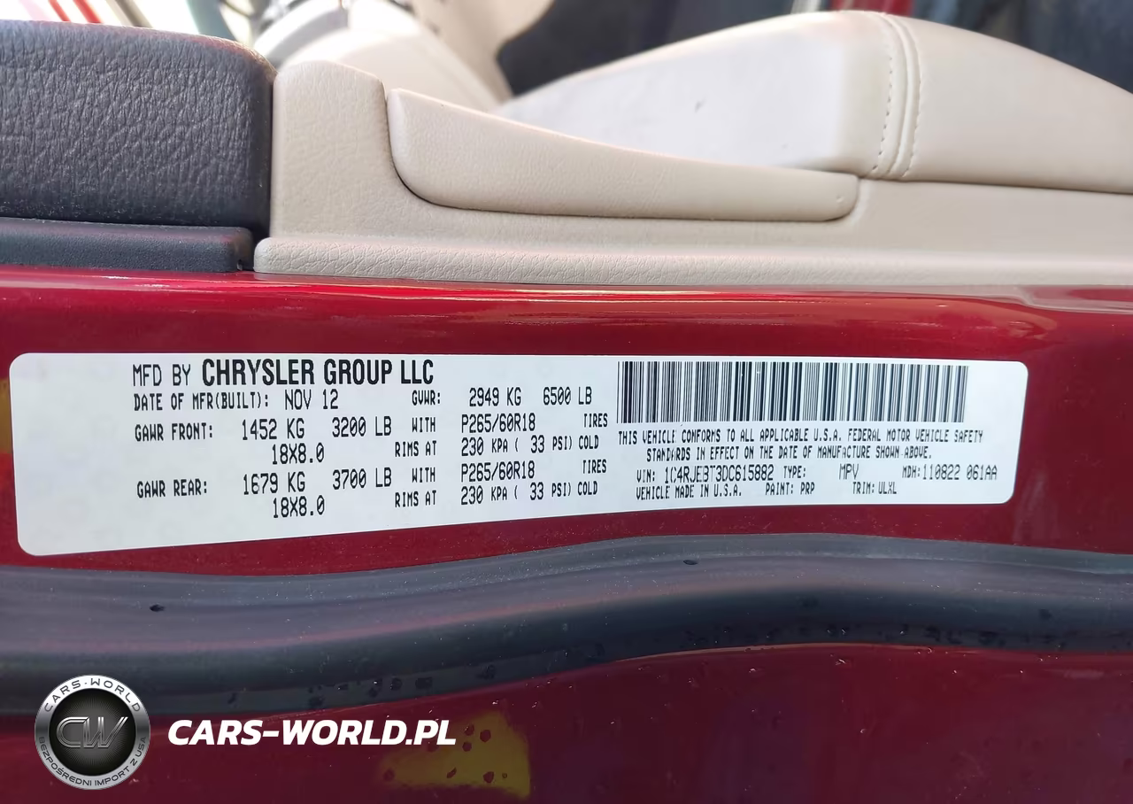 2013 Jeep Grand Cherokee Limited VIN:1C4RJEBT3DC615882 - 9
