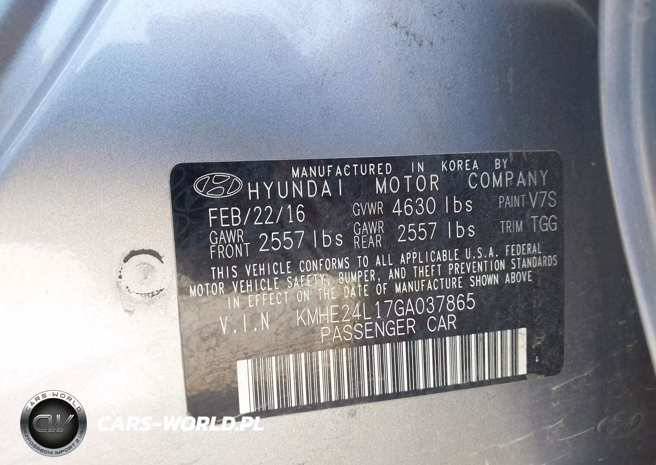 2016 Hyundai Sonata Hybrid Se VIN:KMHE24L17GA037865 - 9