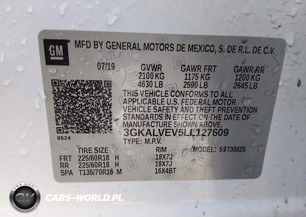 2020 GMC Terrain Awd Slt VIN:3GKALVEV5LL127609 - 9