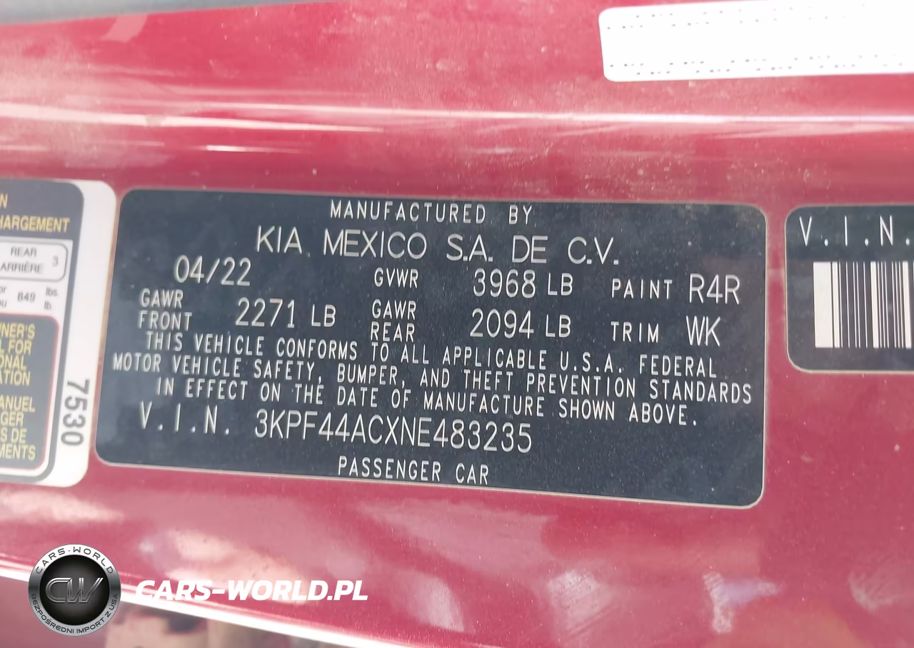 2022 Kia Forte Gt VIN:3KPF44ACXNE483235 - 9