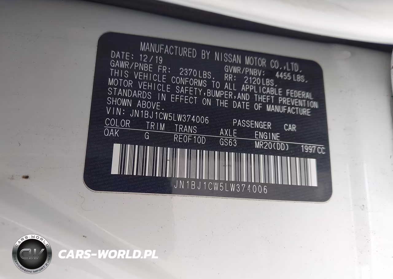 2020 Nissan Rogue Sport S Awd Xtronic Cvt VIN:JN1BJ1CW5LW374006 - 9