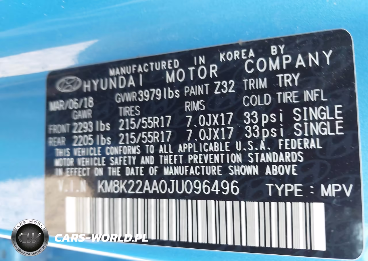 2018 Hyundai Kona Sel VIN:KM8K22AA0JU096496 - 9