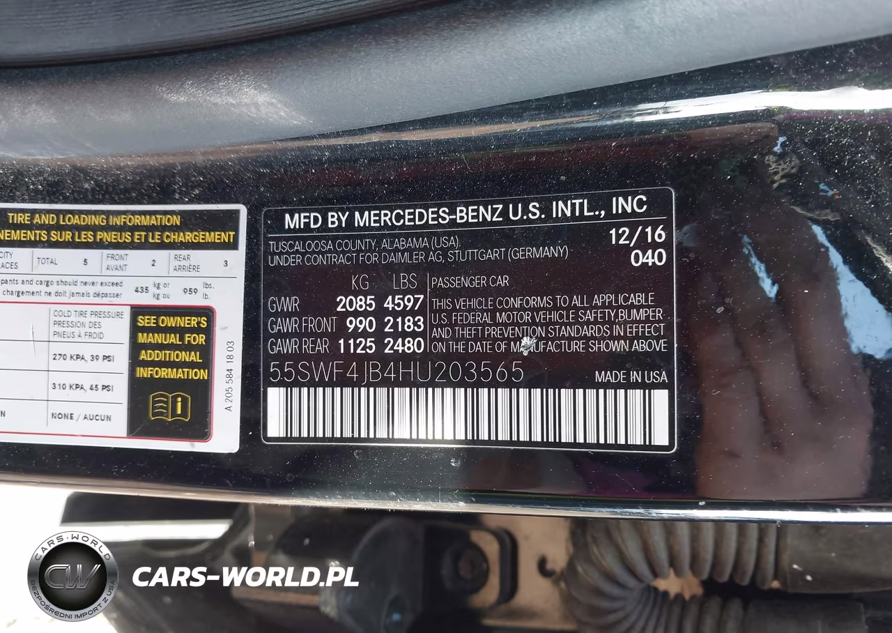 2017 Mercedes-Benz C 300 VIN:55SWF4JB4HU203565 - 9