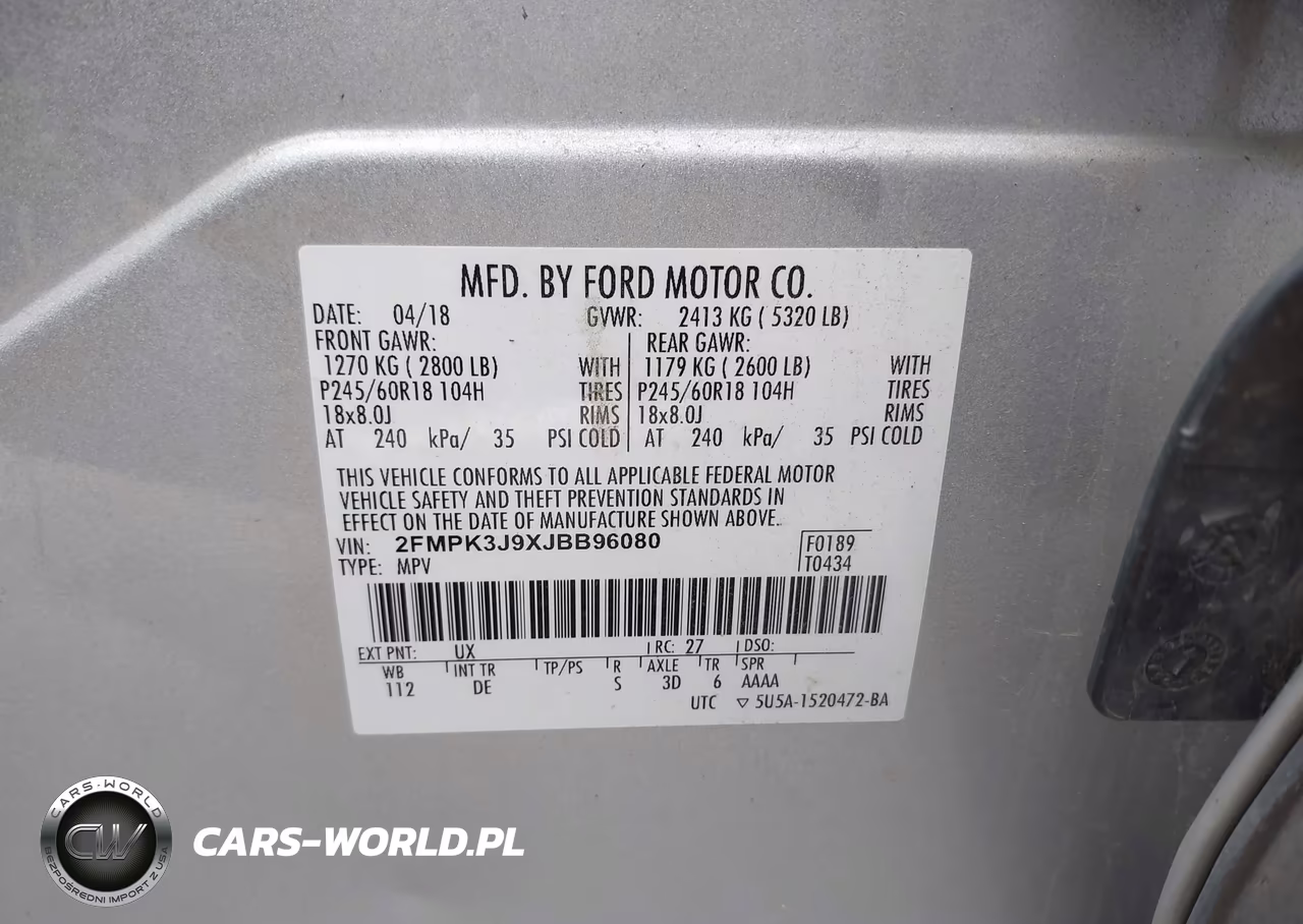 2018 Ford Edge Sel VIN:2FMPK3J9XJBB96080 - 9