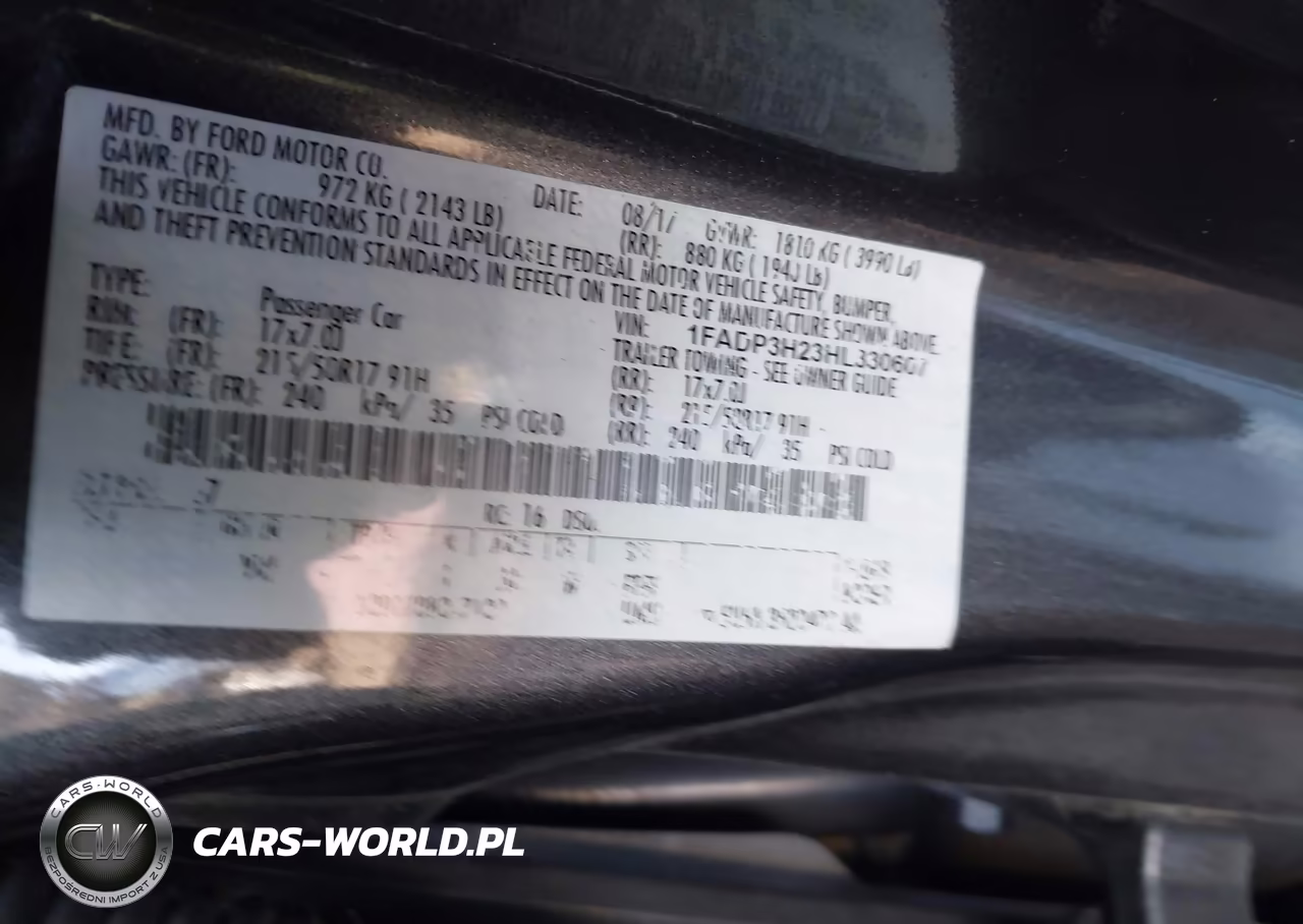 2017 Ford Focus Sel VIN:1FADP3H23HL330607 - 9