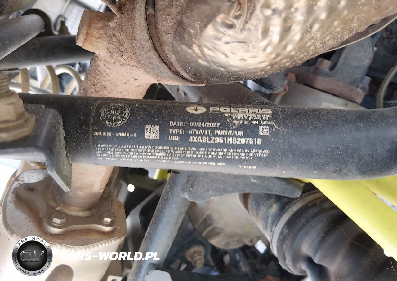 2022 Polaris Sportsman Xp 1000 S VIN:4XASLZ951NB207518 - 10