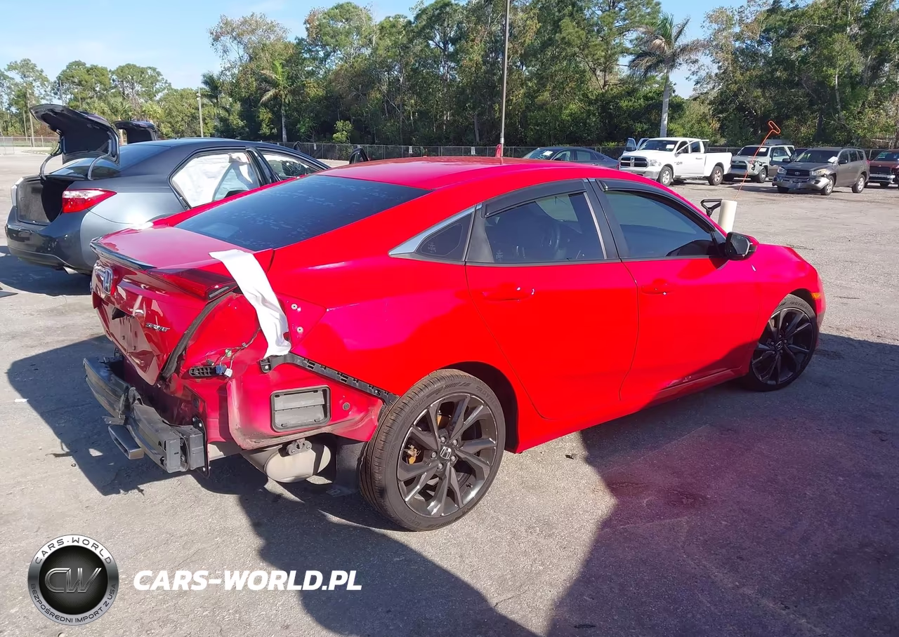 2020 Honda Civic Sport VIN:2HGFC2E86LH597037 - 4