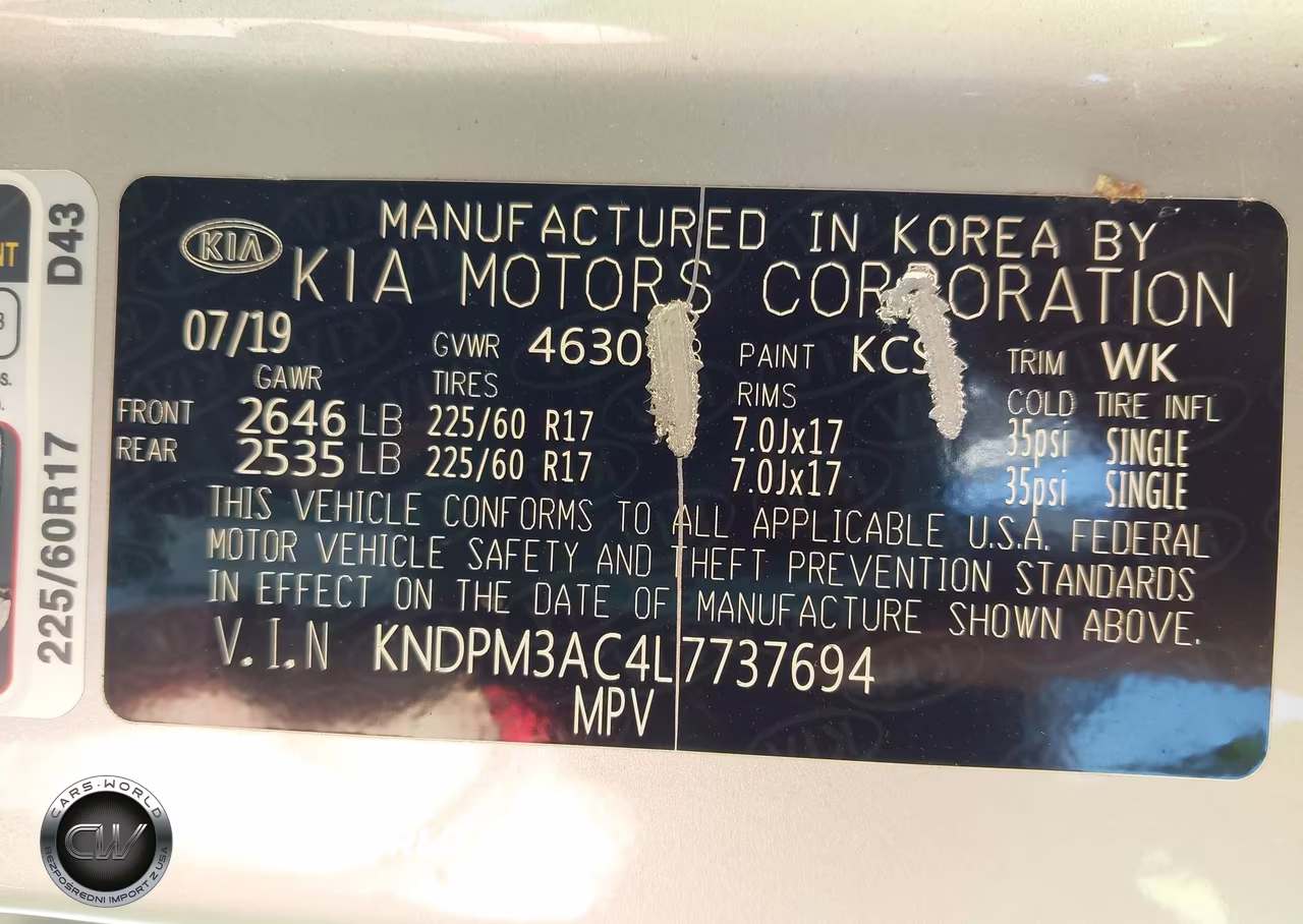 2020 Kia Sportage Lx VIN:KNDPM3AC4L7737694 - 9