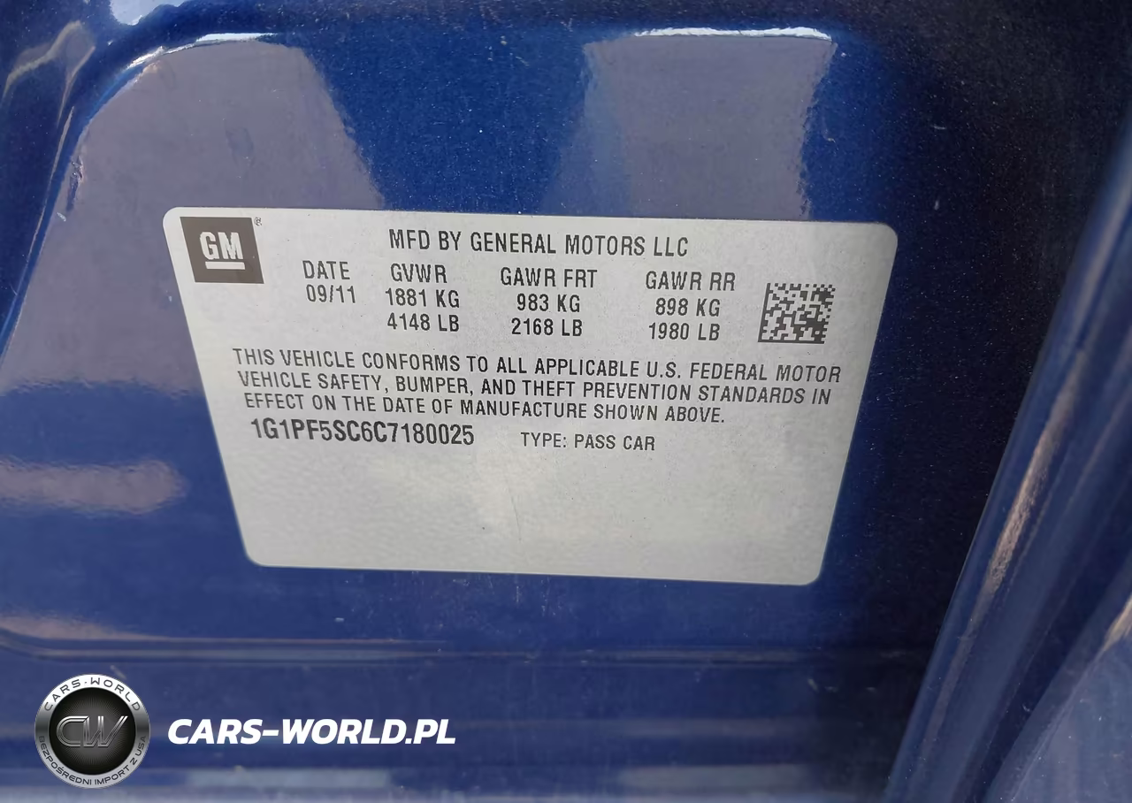 2012 Chevrolet Cruze 1Lt VIN:1G1PF5SC6C7180025 - 9