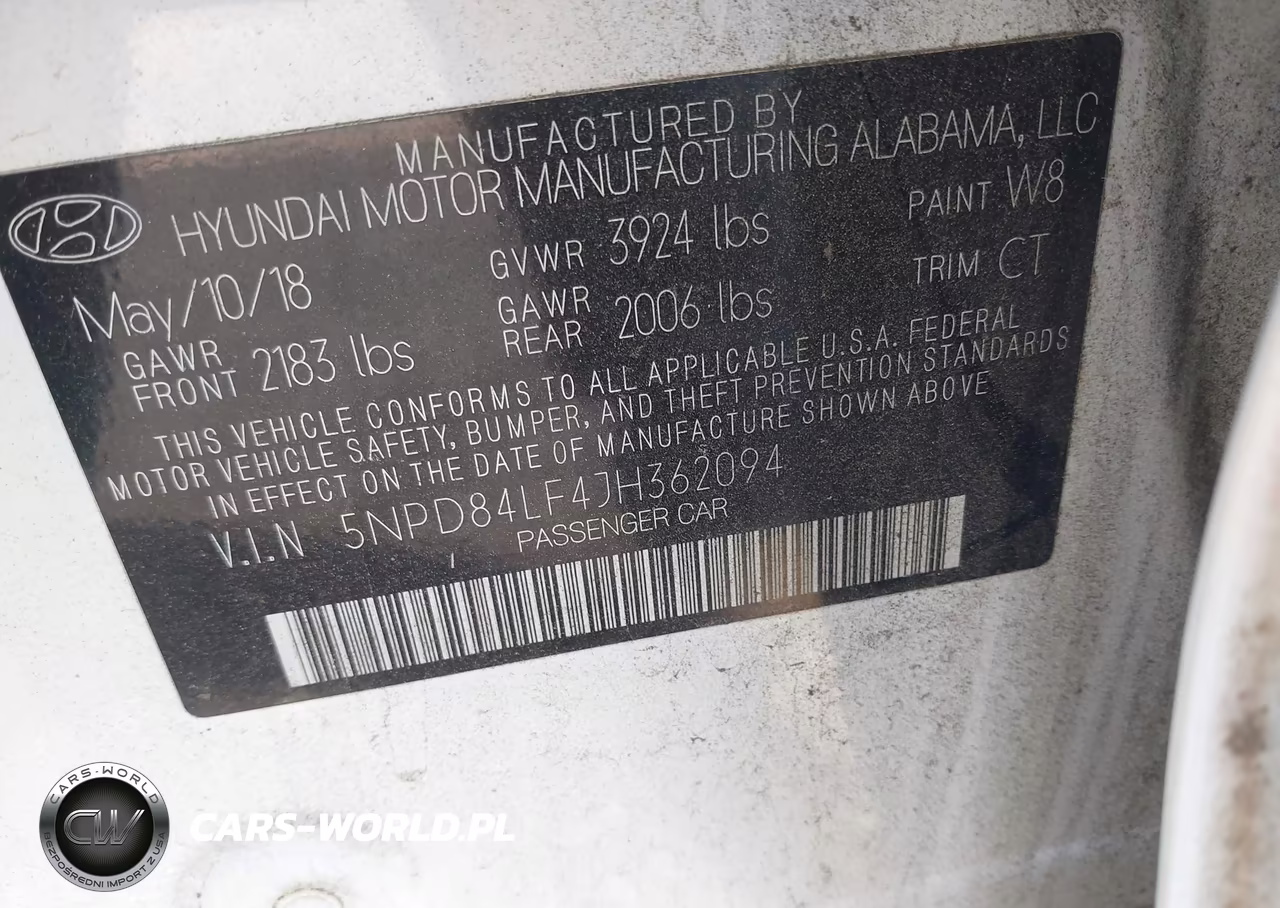 2018 Hyundai Elantra Sel VIN:5NPD84LF4JH362094 - 9