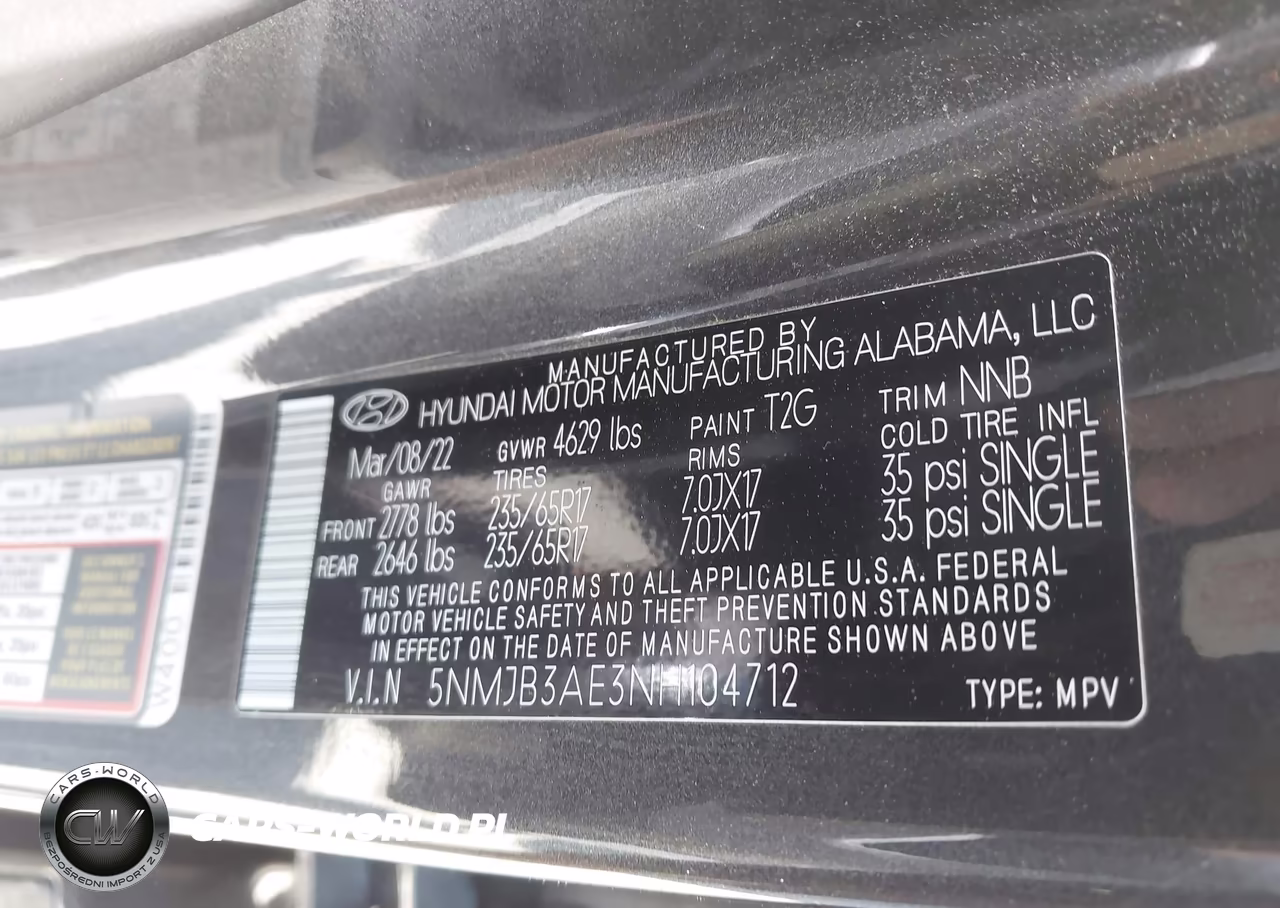 2022 Hyundai Tucson Sel VIN:5NMJB3AE3NH104712 - 9