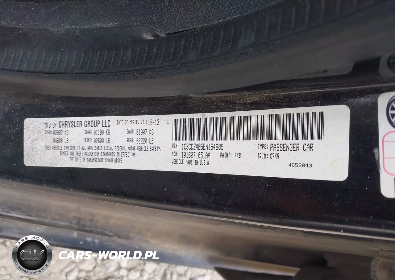 2014 Dodge Avenger Se VIN:1C3CDZAB5EN154689 - 9