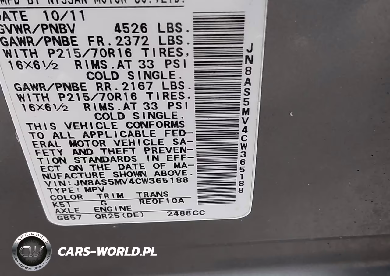 2012 Nissan Rogue S VIN:JN8AS5MV4CW365188 - 9