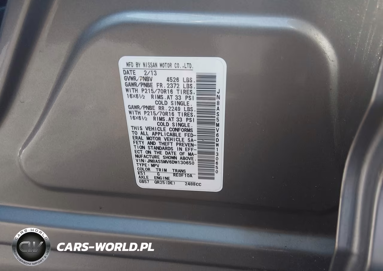 2013 Nissan Rogue S VIN:JN8AS5MV6DW130650 - 9