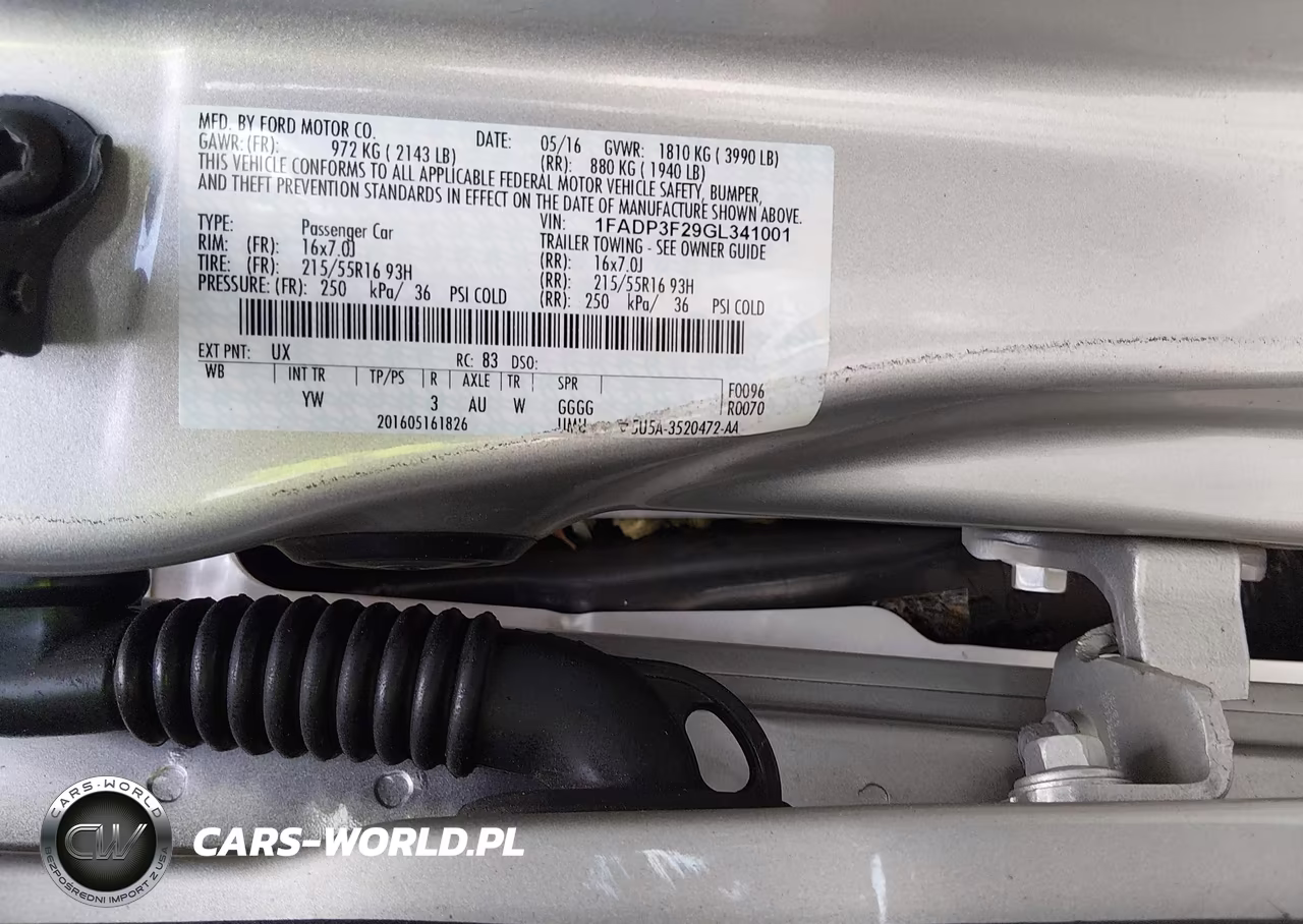 2016 Ford Focus Se VIN:1FADP3F29GL341001 - 9
