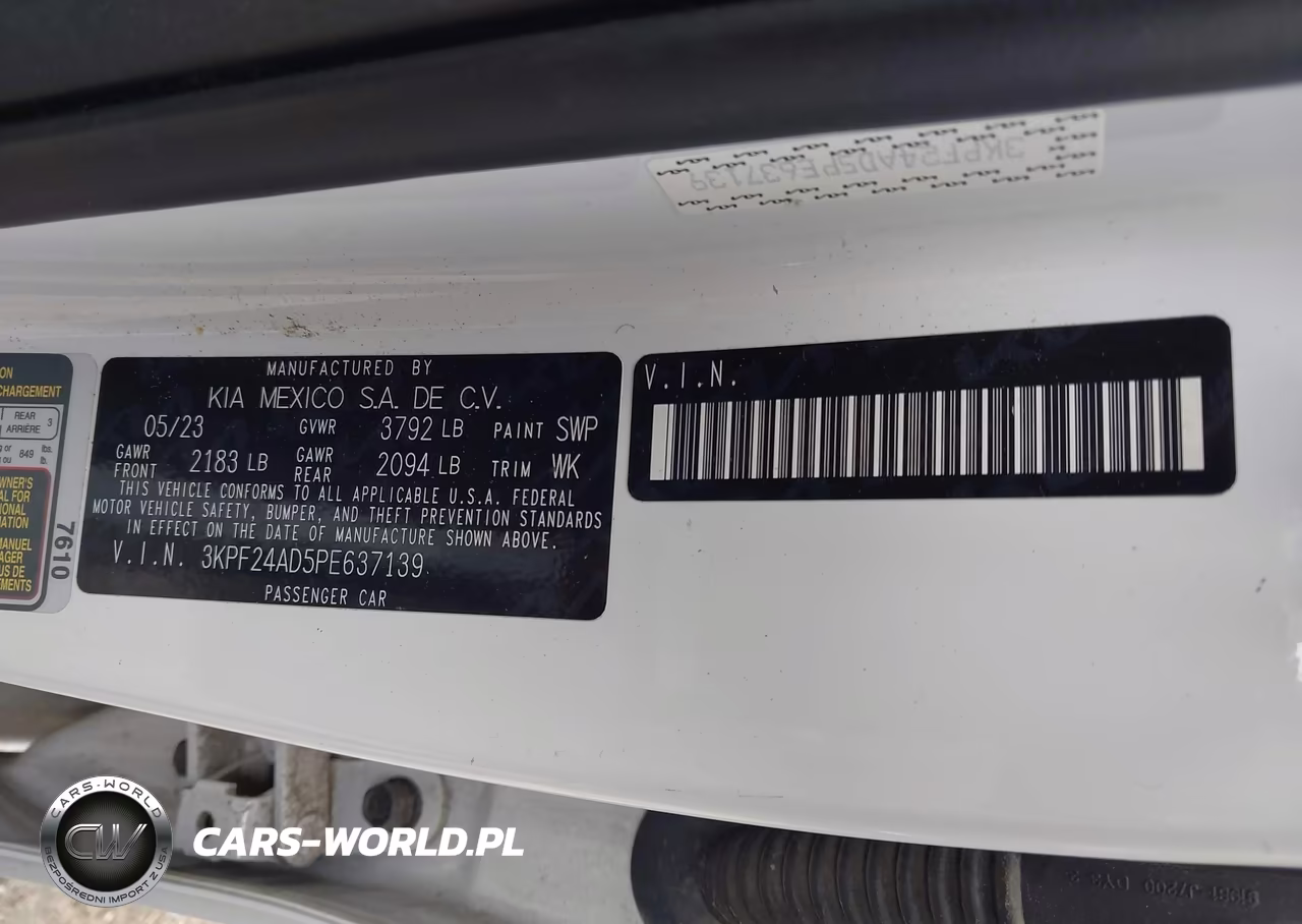 2023 Kia Forte Lxs VIN:3KPF24AD5PE637139 - 9