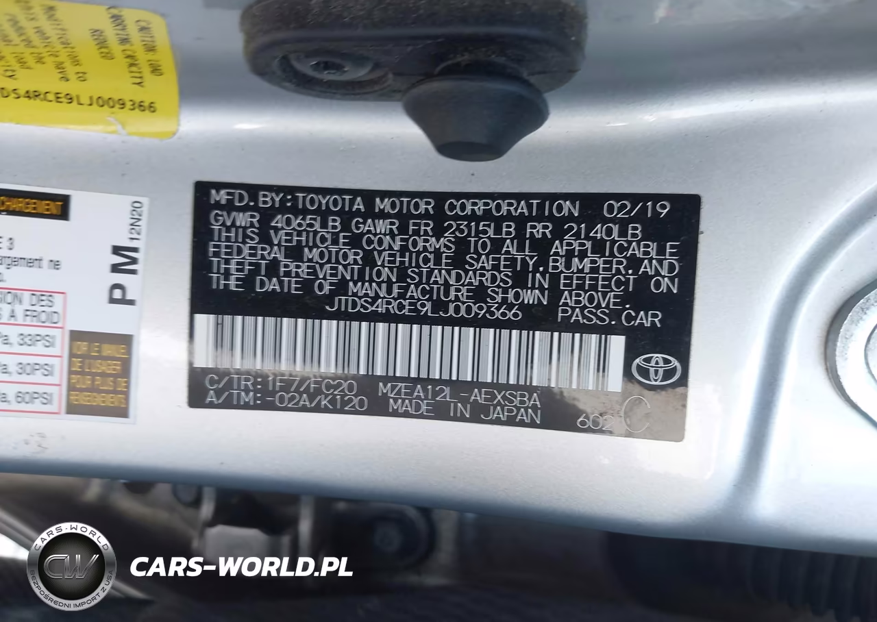 2020 Toyota Corolla Se VIN:JTDS4RCE9LJ009366 - 9