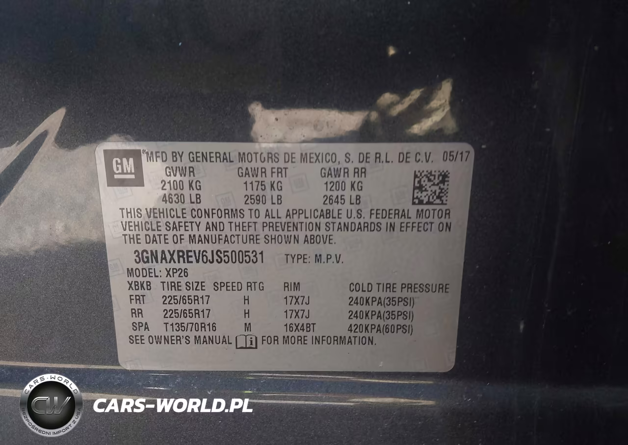 2018 Chevrolet Equinox Ls VIN:3GNAXREV6JS500531 - 9