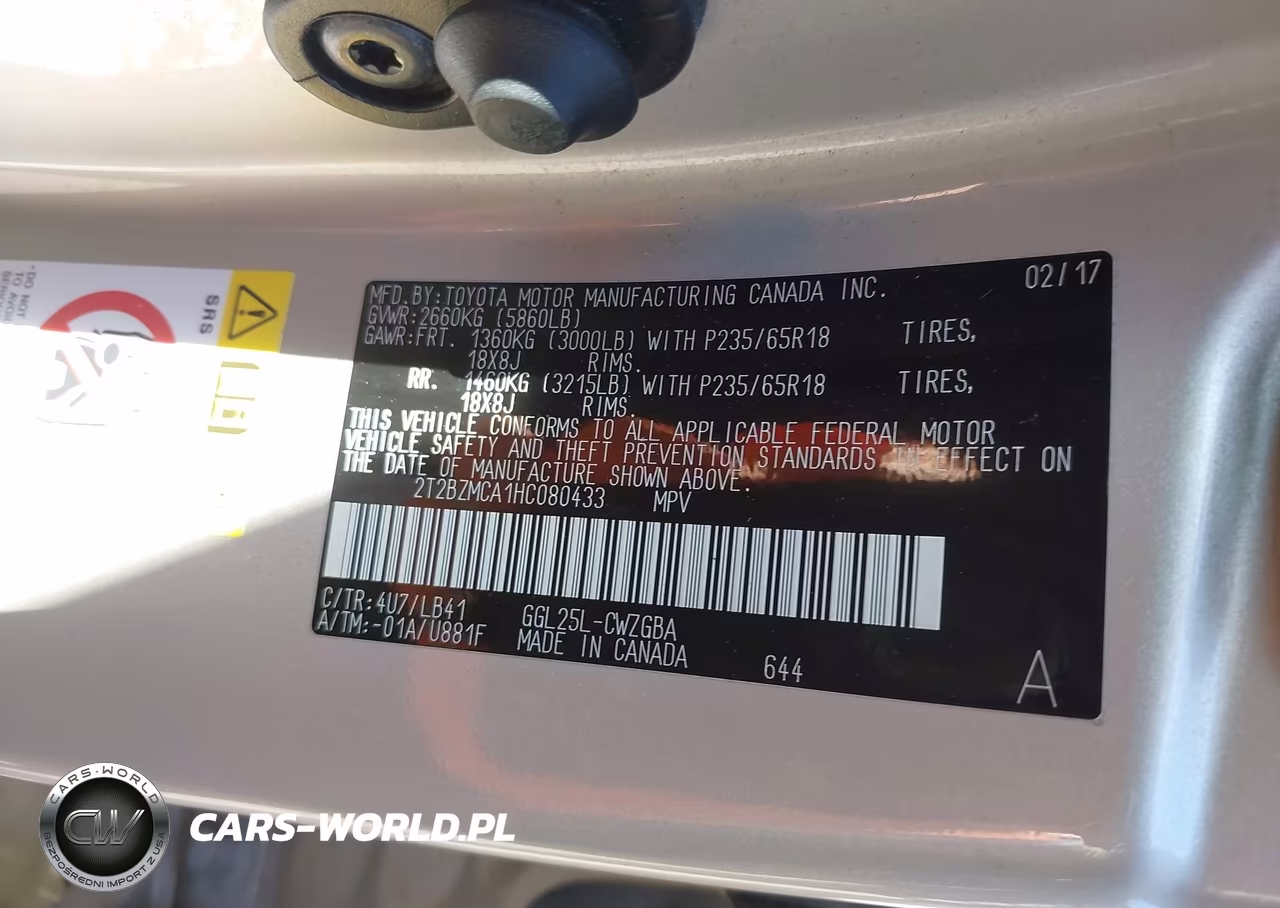 2017 Lexus Rx 350 VIN:2T2BZMCA1HC080433 - 9