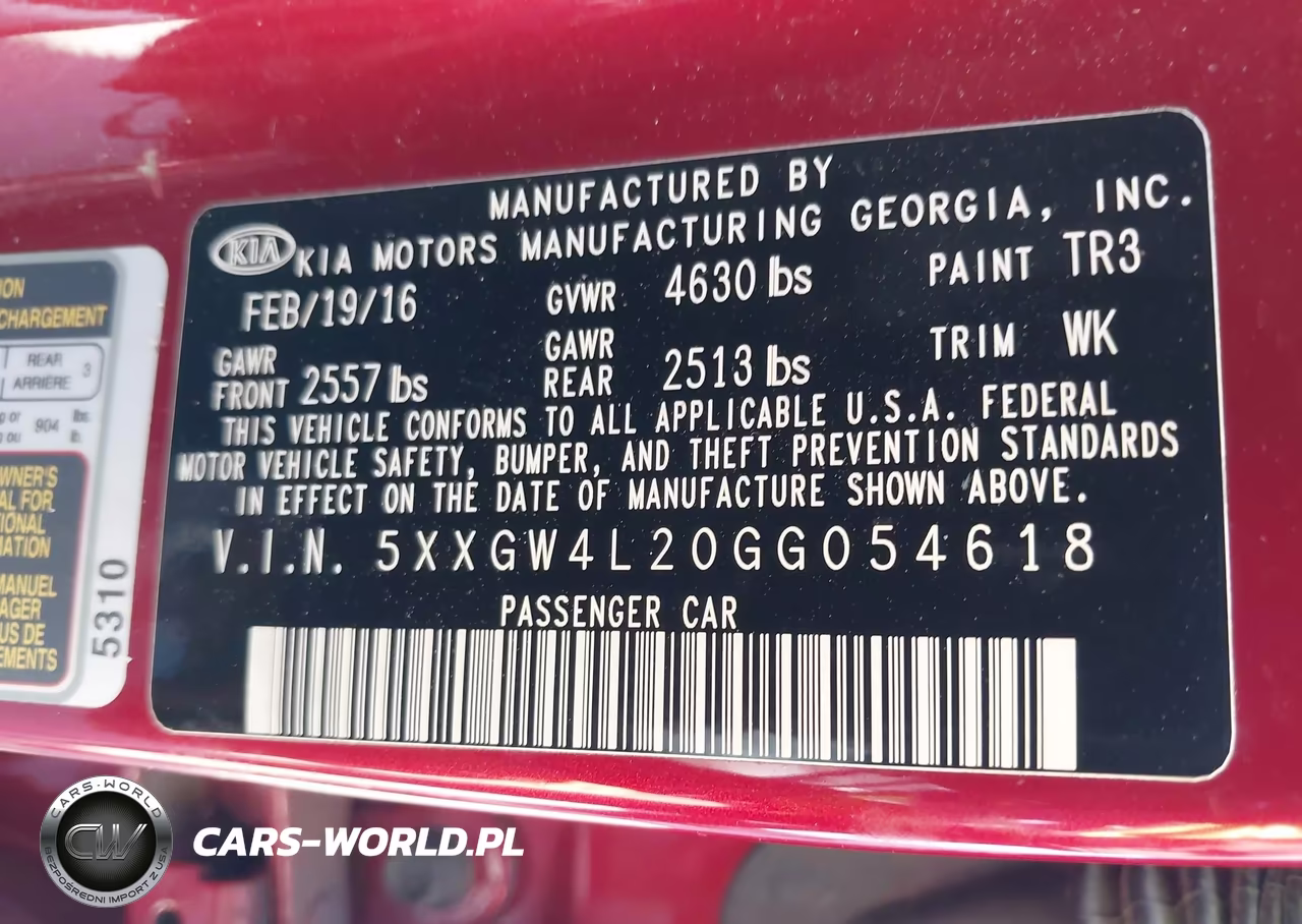 2016 Kia Optima Sx Turbo VIN:5XXGW4L20GG054618 - 9