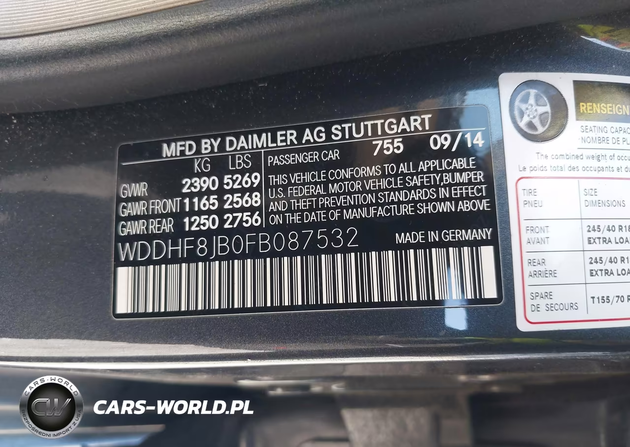 2015 Mercedes-Benz E 350 4Matic VIN:WDDHF8JB0FB087532 - 9