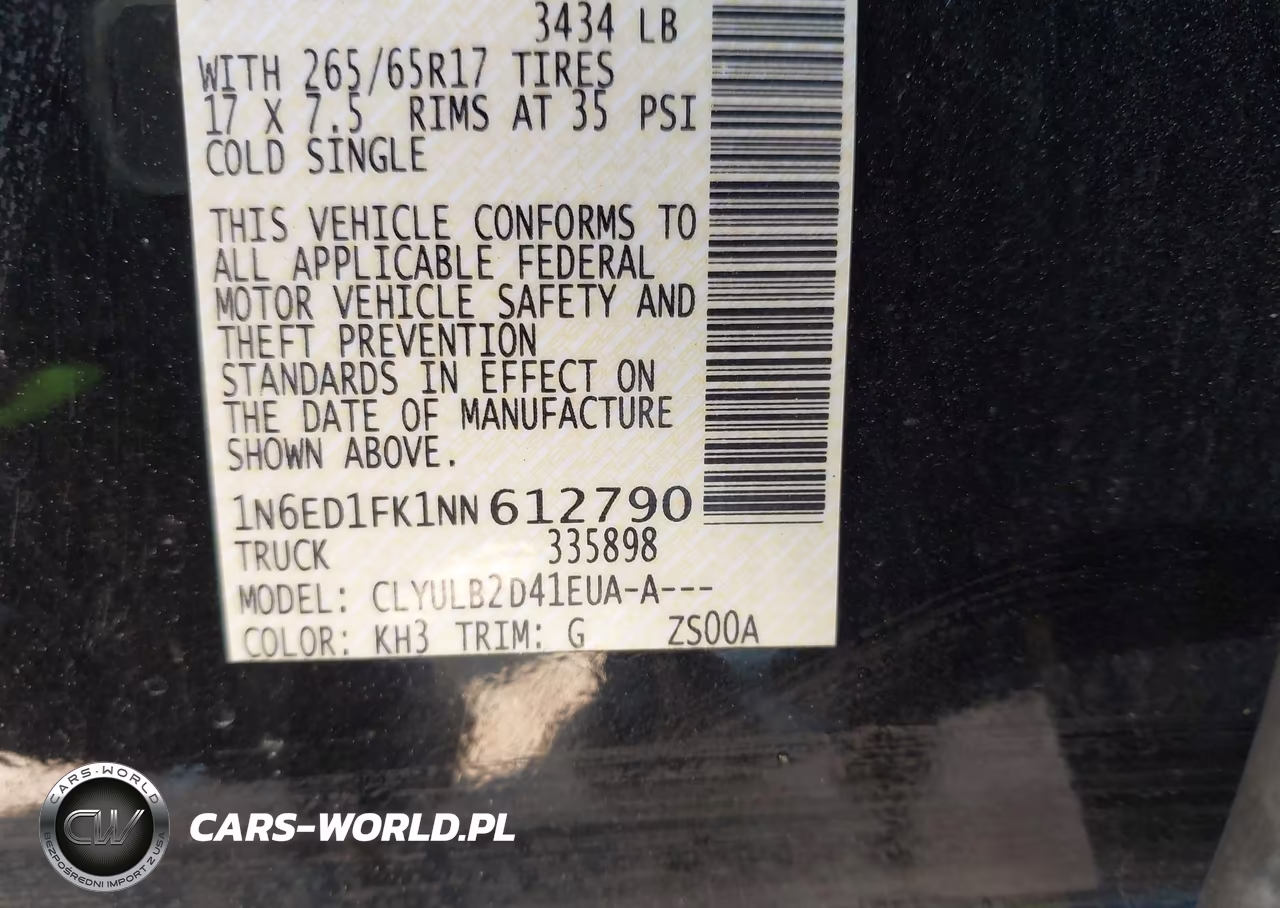 2022 NISSAN FRONTIER SV VIN:1N6ED1FK1NN612790 - 9