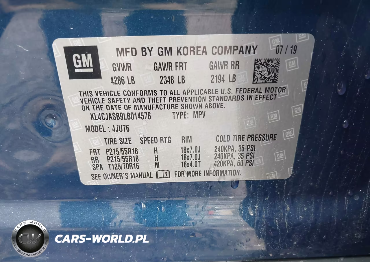 2020 Buick Encore Fwd Preferred VIN:KL4CJASB9LB014576 - 9