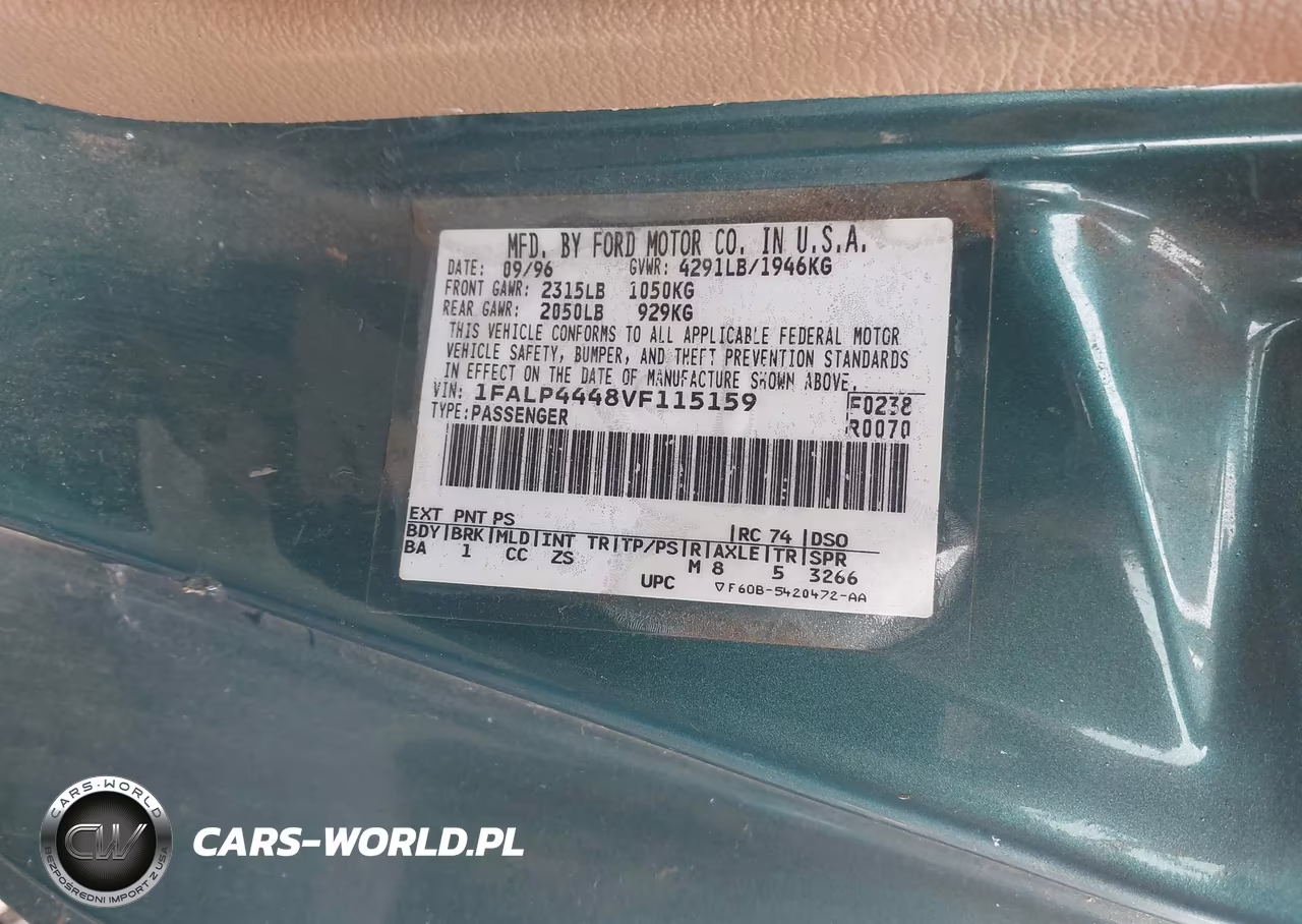 1997 Ford Mustang VIN:1FALP4448VF115159 - 9