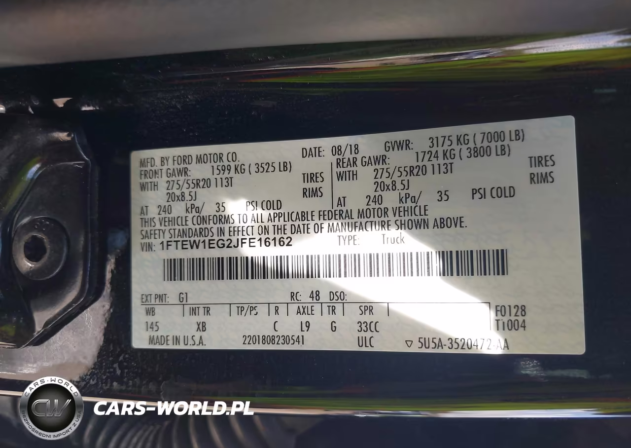2018 Ford F-150 Xlt VIN:1FTEW1EG2JFE16162 - 9