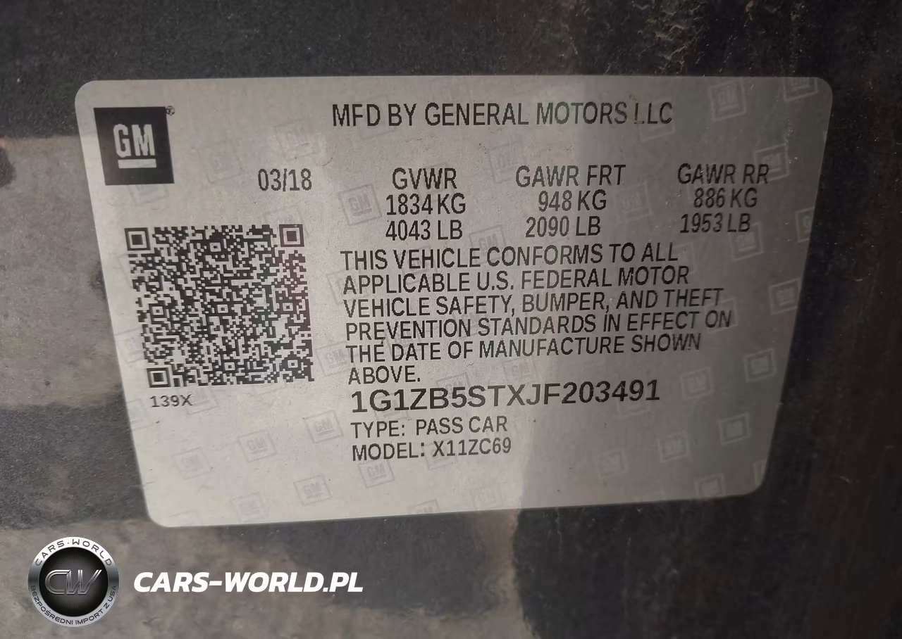 2018 Chevrolet Malibu 1Ls VIN:1G1ZB5STXJF203491 - 9