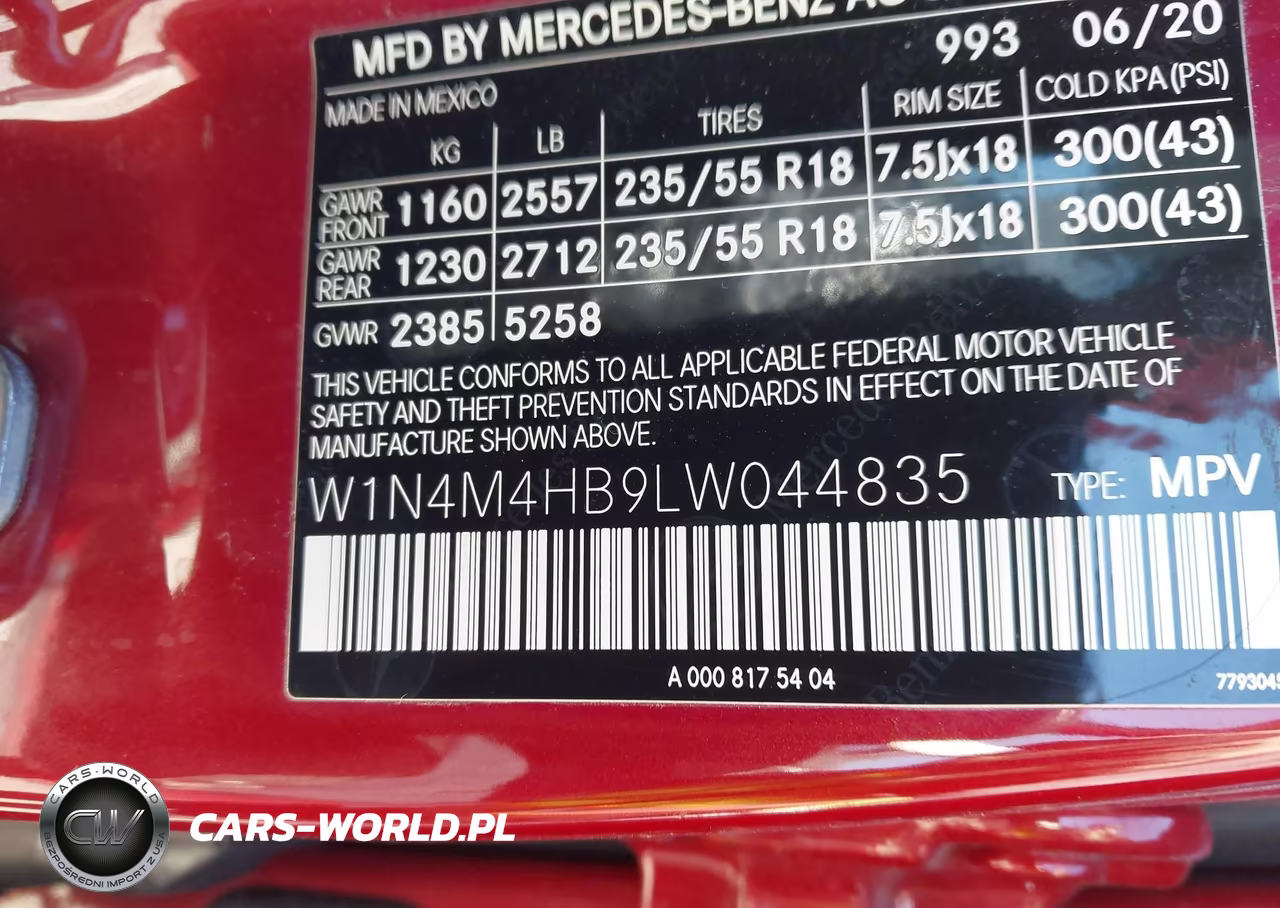 2020 Mercedes-Benz Glb 250 4Matic VIN:W1N4M4HB9LW044835 - 9