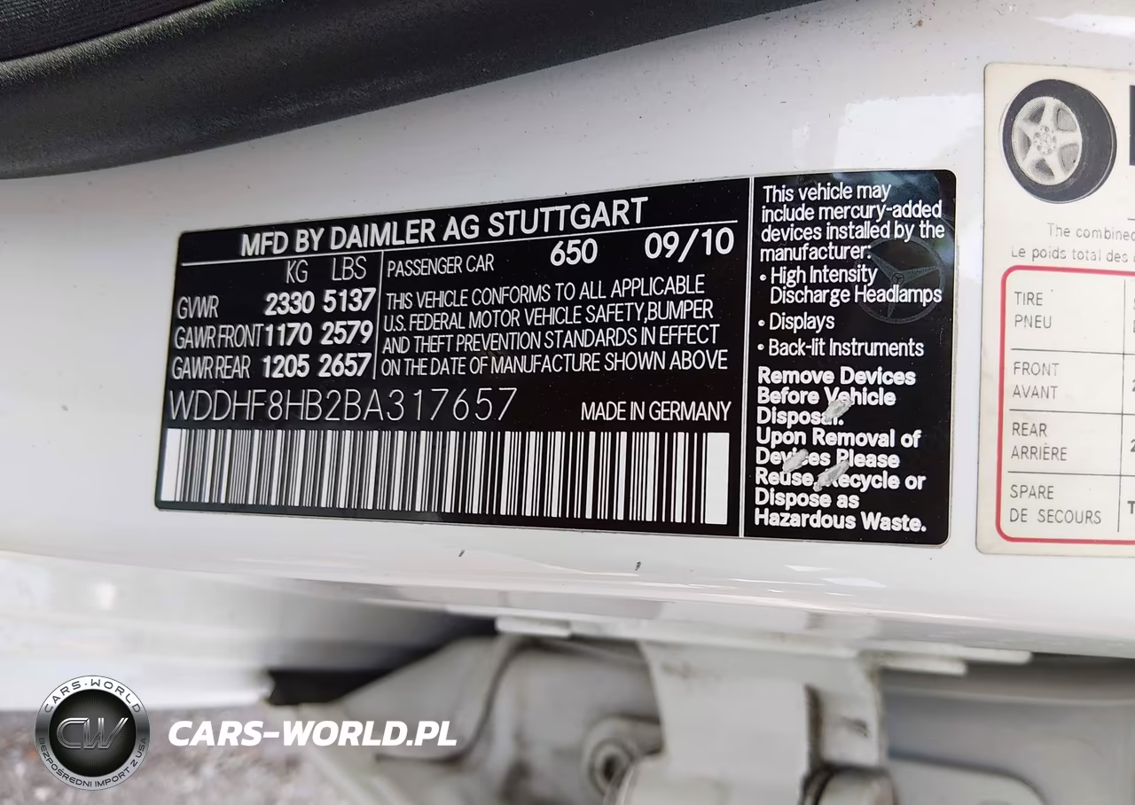 2011 Mercedes-Benz E 350 4Matic VIN:WDDHF8HB2BA317657 - 9