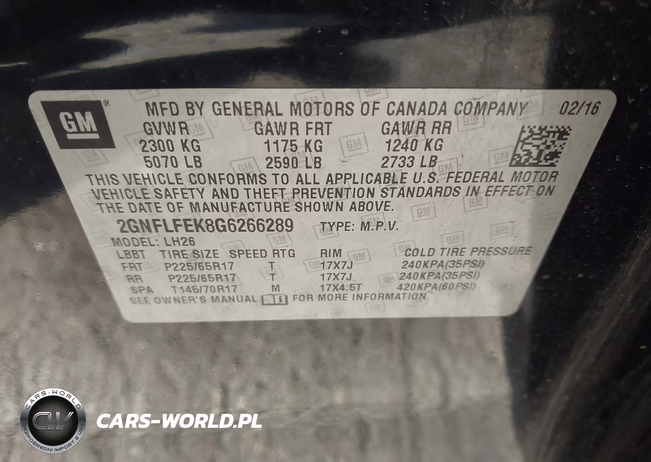 2016 Chevrolet Equinox Lt VIN:2GNFLFEK8G6266289 - 9