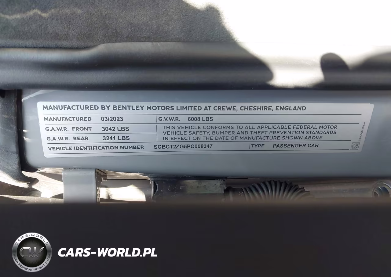 2023 Bentley Continental Gt Mulliner W12-Speed VIN:SCBCT2ZG5PC008347 - 9