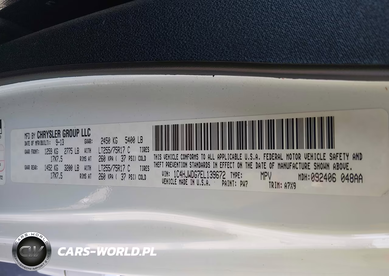 2014 Jeep Wrangler Unlimited Sport VIN:1C4HJWDG7EL139672 - 9
