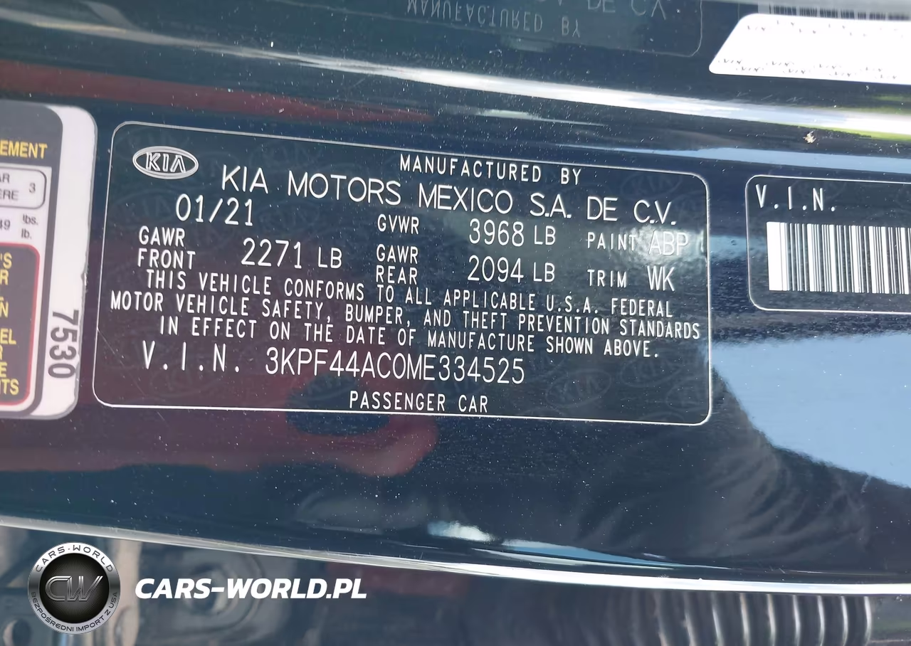 2021 Kia Forte Gt VIN:3KPF44AC0ME334525 - 9