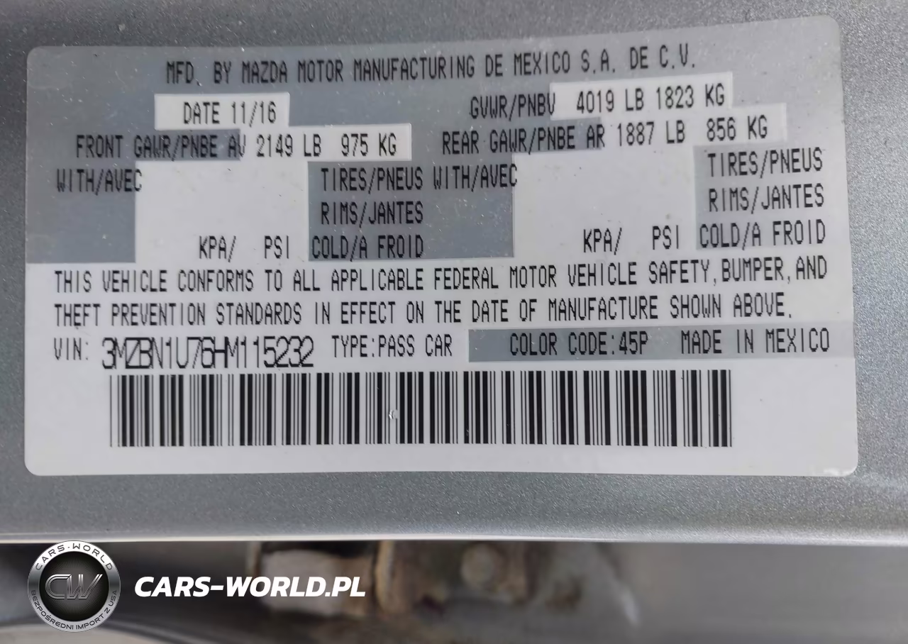 2017 Mazda Mazda3 Sport VIN:3MZBN1U76HM115232 - 9